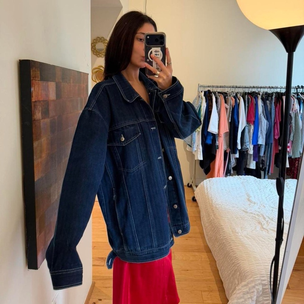 Dark Blue Denim Jacket - Picture 4 of 6